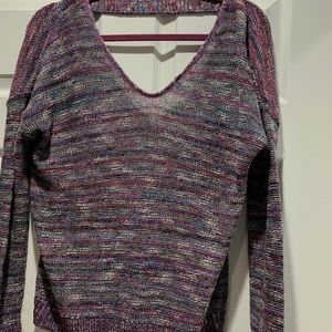 Colorful sweater with open back, BRAND NEW!